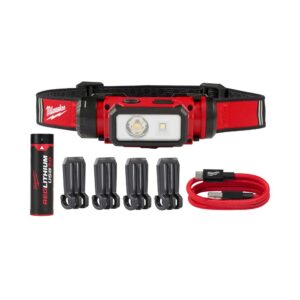 2163-21 Linterna frontal con casco USB REDLITHIUM