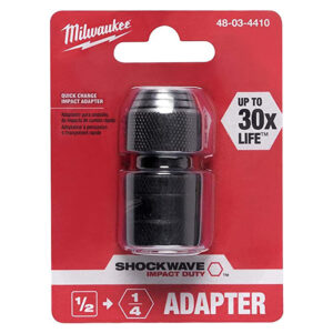 48-03-4410 Shockwave  Adaptador hexagonal cuadrado de 1/2 pulgadas por 1/4 pulgadas