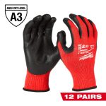 48-22-8934B GUANTES ANTICORTE NIVEL 3 BAÑADOS EN NITRILO TALLA XXL12PZAS