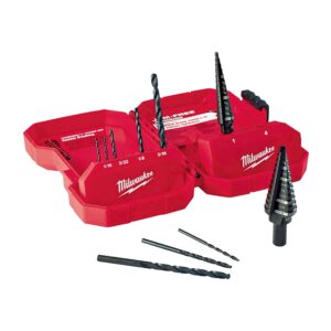 48-89-9222 Juego de Brocas de Taladro y Escalonadas 10 Pzas.